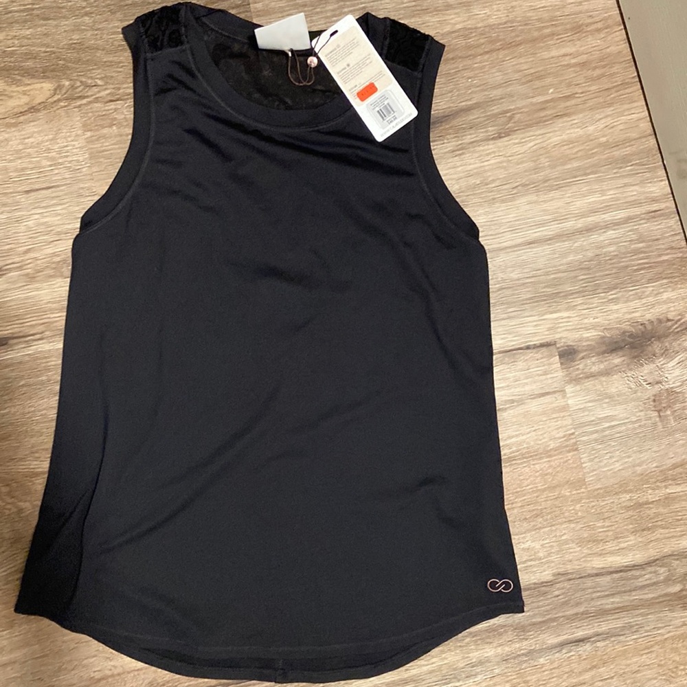 New extra small Calia top black. Detail back.